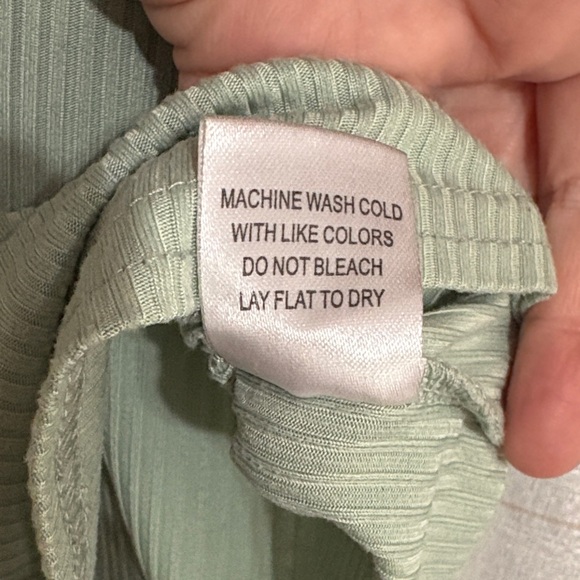 Olivia Rae Sage Ribbed Tank Top - Picture 4 of 5